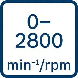 無負載轉速0 - 2800 min-1/rpm 