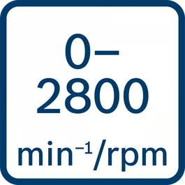 無負載轉速0 - 2800 min-1/rpm 