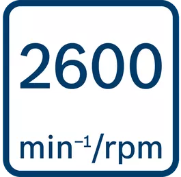 無負載轉速2600 min-1/rpm 