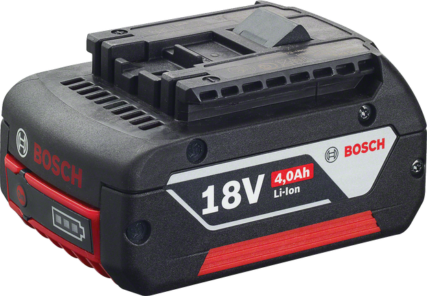 Bosch 4.0Ah 鋰離子滑入式電池組。