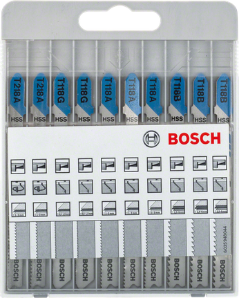 10 入 Basic for Metal 曲線鋸片套件 Bosch10 件金屬基礎拼圖鋸刀片套裝。.