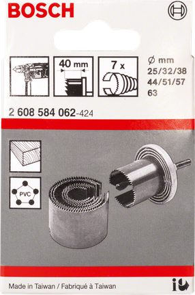 Bosch7 件套開孔器 25–67 毫米.
