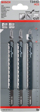 線鋸片 - Speed for Wood Bosch 344 D 曲線鋸刀片 3 件裝.