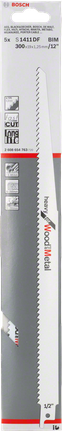 Bosch木材和金屬往復鋸片。