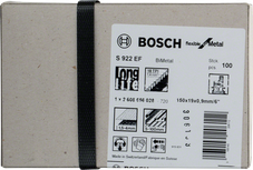 Bosch 922 EF 雙金屬鋸片，用於金屬切割。