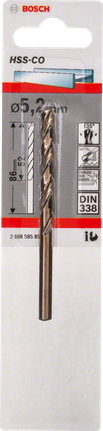 金屬鑽頭 HSS-Co,DIN 338 Bosch5.2 毫米 HSS-Co 金屬鑽頭.