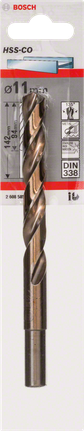 金屬鑽頭 HSS-Co,DIN 338 Bosch11mm HSS-Co 金屬鑽頭。.
