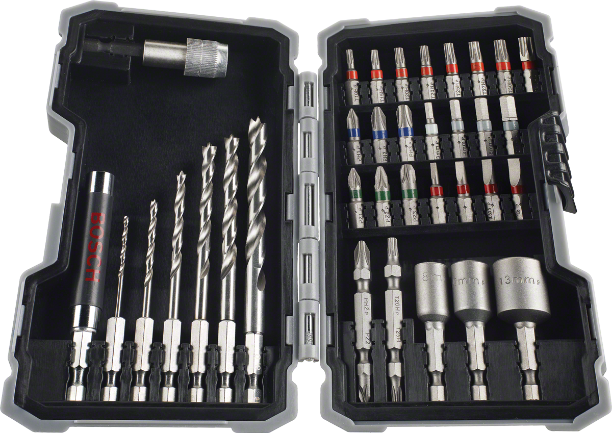 Bosch件 X-Line 鑽頭和螺絲起子頭套裝。.