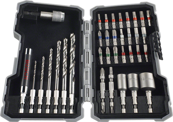 Bosch件 X-Line 鑽頭和螺絲起子頭套裝。.