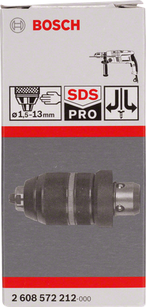 博世鎚鑽系統夾頭 BoschSDS Pro 1.5–13mm 鑽夾頭.