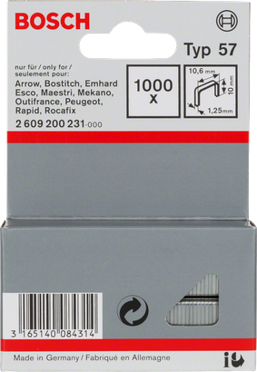 Bosch細線釘 10,6mm Typ 57