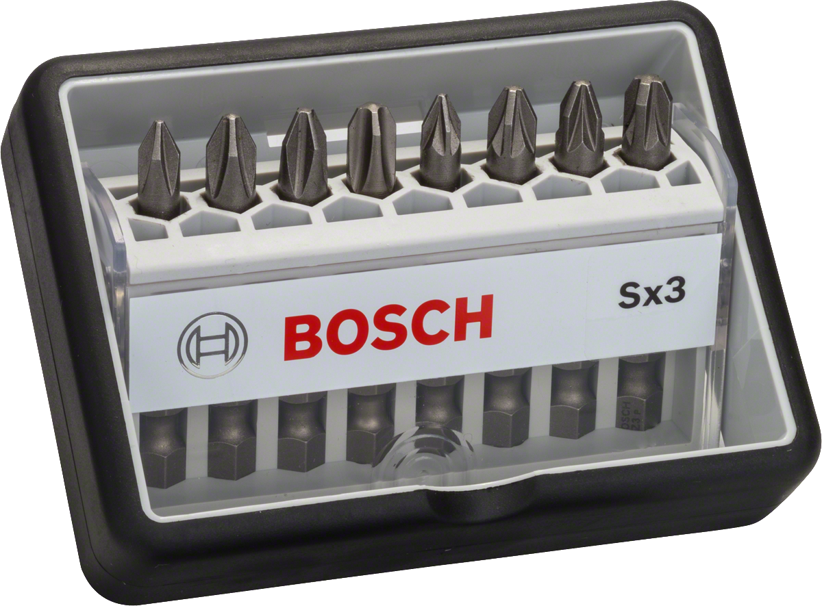 Bosch8 件組堅固型螺絲起子頭套裝，超硬。.