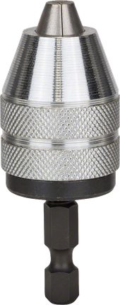 Bosch6 公釐無鍵卡盤，附 1/4 吋六角柄。.