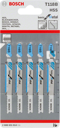 Bosch曲線鋸刀片 3/8 吋金屬.
