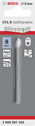 CYL-9 Ceramic 磁磚鑽頭 Bosch8mm CYL-9 瓷磚鑽頭.