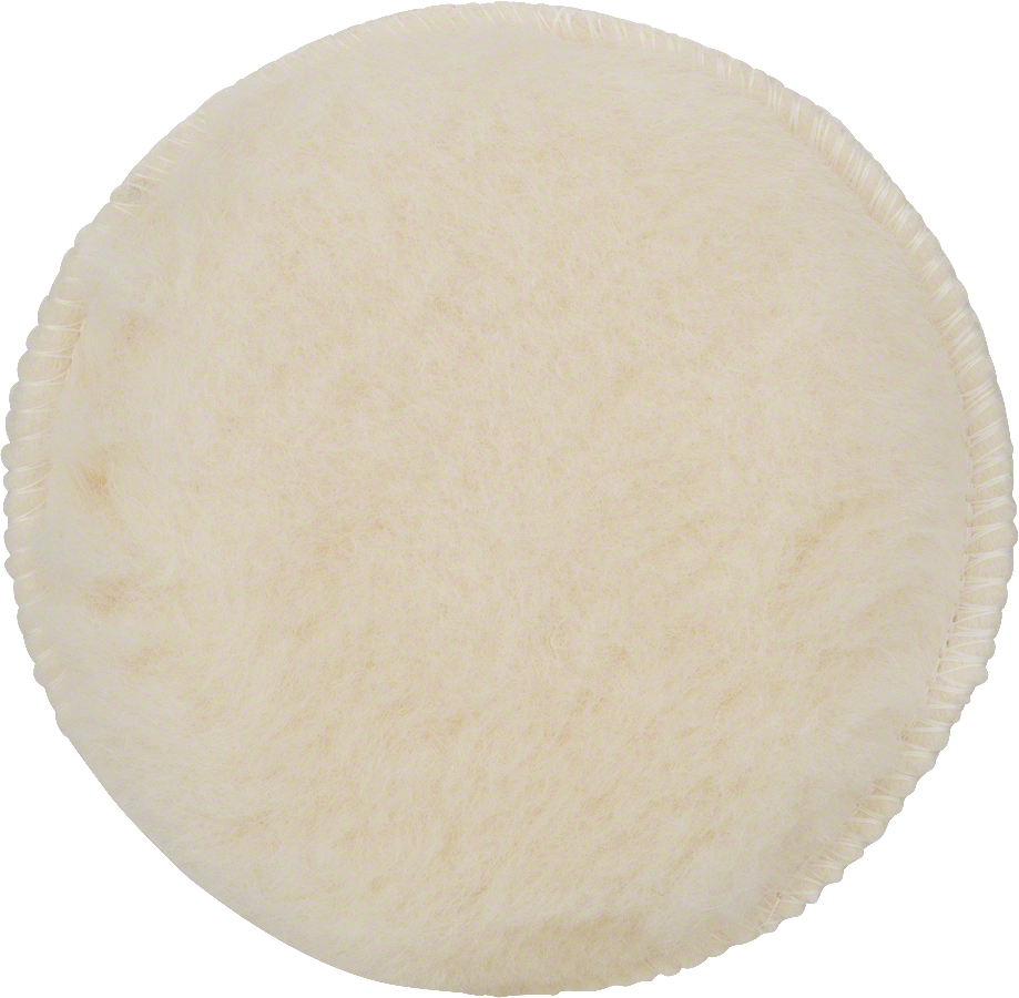 Bosch拋光墊，表面為柔軟羊毛。.