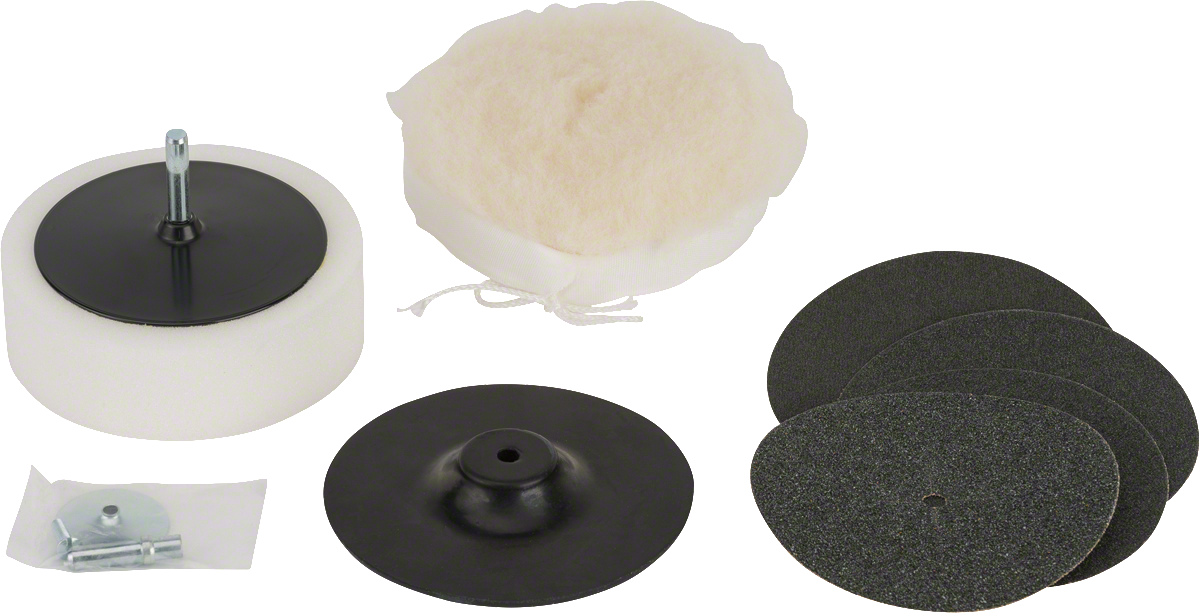 適用於 125 毫米鑽頭的Bosch8 件 S24 拋光套裝。.