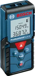 Bosch 40 雷射測量，數字距離讀數。.