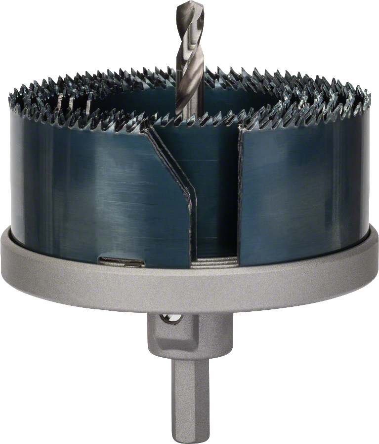 Bosch孔鋸套裝，配有多個刀片，用於木材鑽孔。.