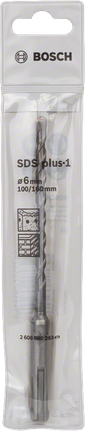 鎚鑽鑽頭 SDS plus-1 BoschSDS plus-1 鎚鑽頭 6 毫米。.