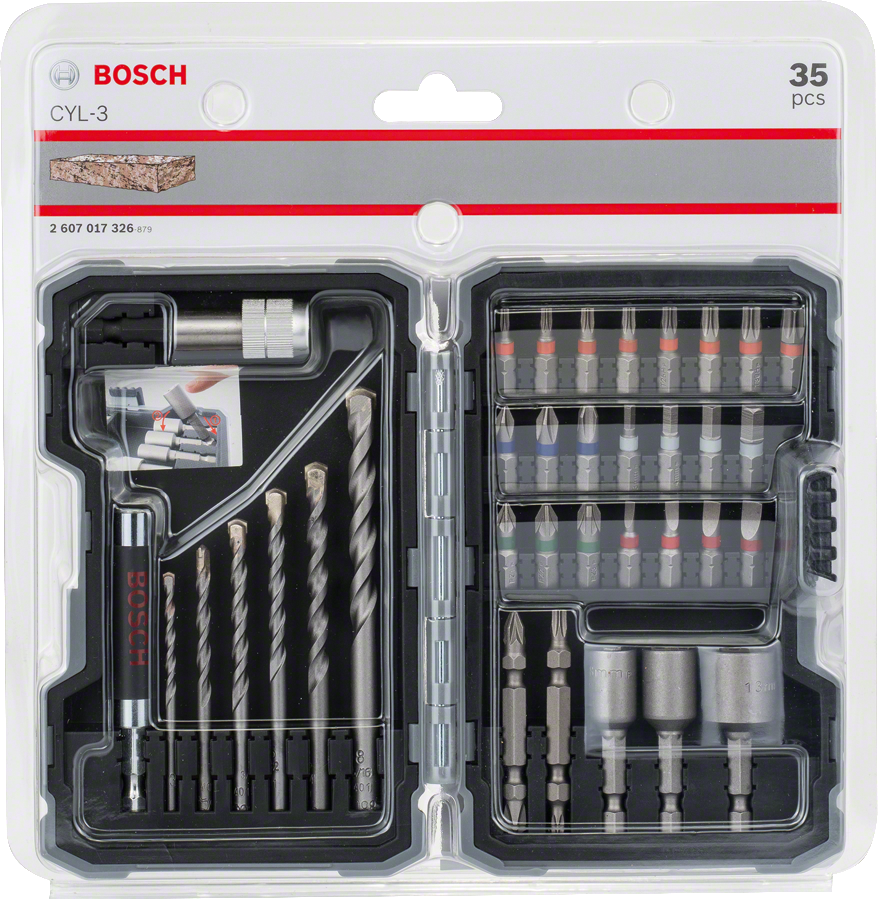 Bosch35 件 CYL-3 鑽頭和螺絲起子頭套裝.