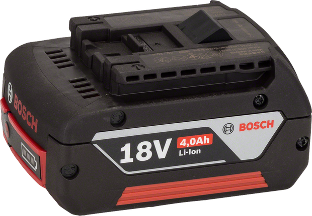 18 V 滑入式鋰離子電池 Bosch 4.0Ah 鋰離子滑入式電池組。.