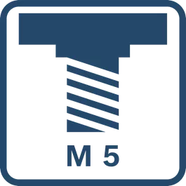 心軸螺紋M 5 M5 thread connection