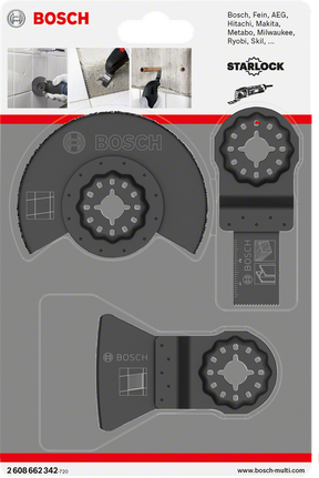 3 入基本款瓷磚套件 Bosch件組基本磁磚 Starlock 套裝.