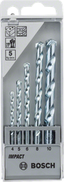 Bosch5 件組 CYL-1 石工鑽頭組 4-10 毫米。