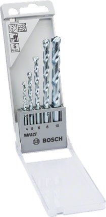 CYL-1 水泥鑽頭 4/5/6/8/10 mm (5 入) Bosch5 件組 CYL-1 石工鑽頭套裝 4/5/6/8/10 毫米.
