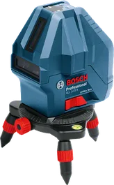 Bosch 3-15 X 雷射調平工具，附三腳架底座。.