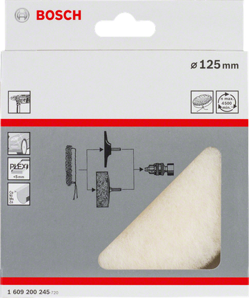 Bosch125 毫米羊毛帽。.