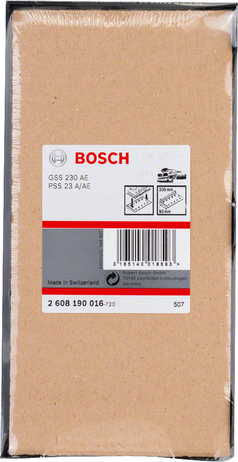 Bosch打孔紙 230mm x 93mm，8 個穿孔。