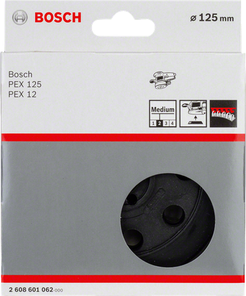 Bosch125mm 中砂紙墊，適用於 PEX 125 和 PEX 12。