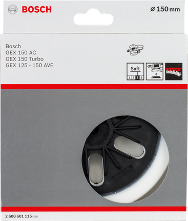 Bosch150mm 軟砂紙墊，適用於 GEX 軌道砂光機。
