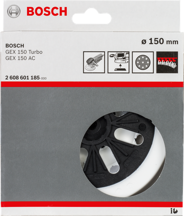 Bosch150 毫米砂紙墊，適用於 GEX 150 Turbo 和 GEX 150 AC。