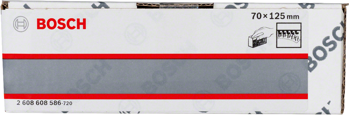 Bosch手持砂紙塊，雙面 70 x 125 毫米。