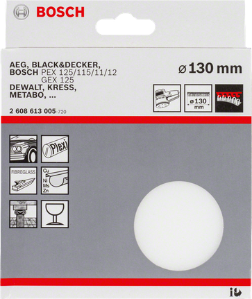 Bosch130 毫米拋光海綿.