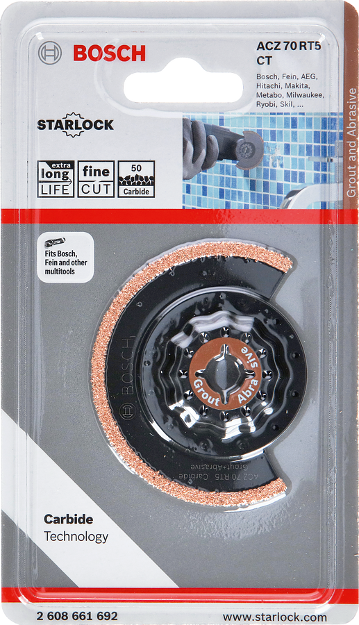 Bosch -RIFF ACZ 70 RT5 段式鋸片，用於灌漿和磨料切割。