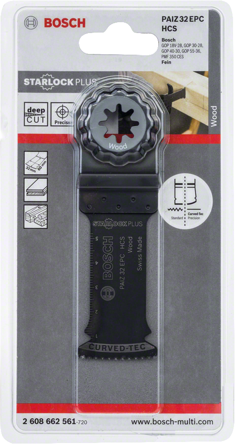 BoschPAIZ 32 EPC HCS 木材切割鋸片。