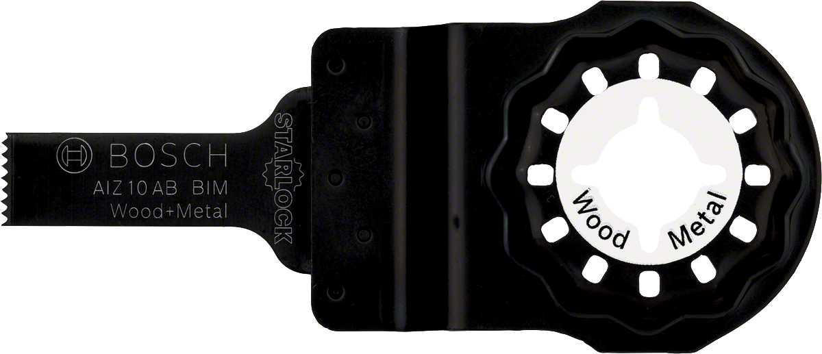 適用於木材和金屬的Bosch Starlock AIZ 10 AB BIM 刀片。.