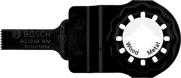 適用於木材和金屬的Bosch Starlock AIZ 10 AB BIM 刀片。.