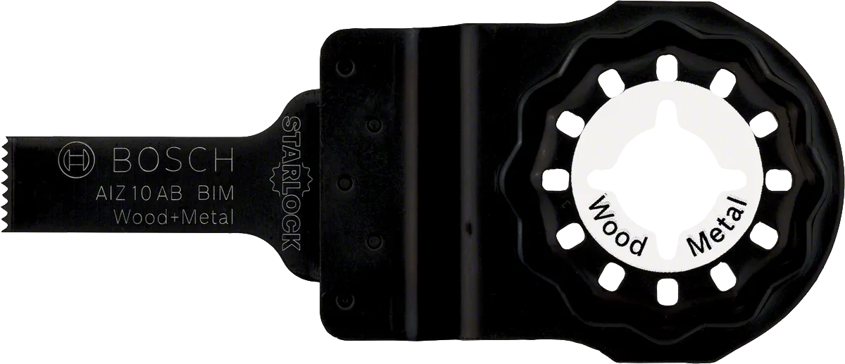 適用於木材和金屬的Bosch Starlock AIZ 10 AB BIM 刀片。.