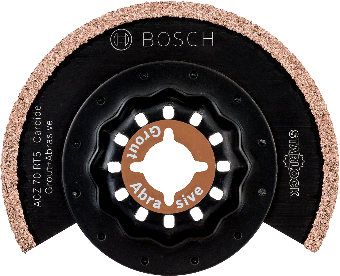Bosch硬質合金灌漿和磨料 Starlock 刀片。.