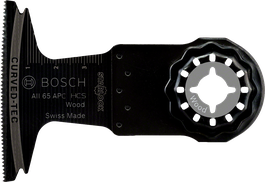 BoschStarlock 木鋸片，可精確切割。.