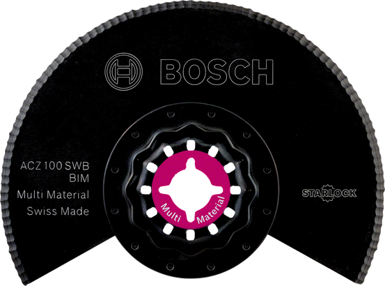 Bosch鋸齒狀切割片 ACZ 100 SWB，適用於多種材質的切割。
