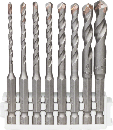 Bosch8 件 Hex-9 陶瓷鑽頭套裝，適用於瓷磚。.