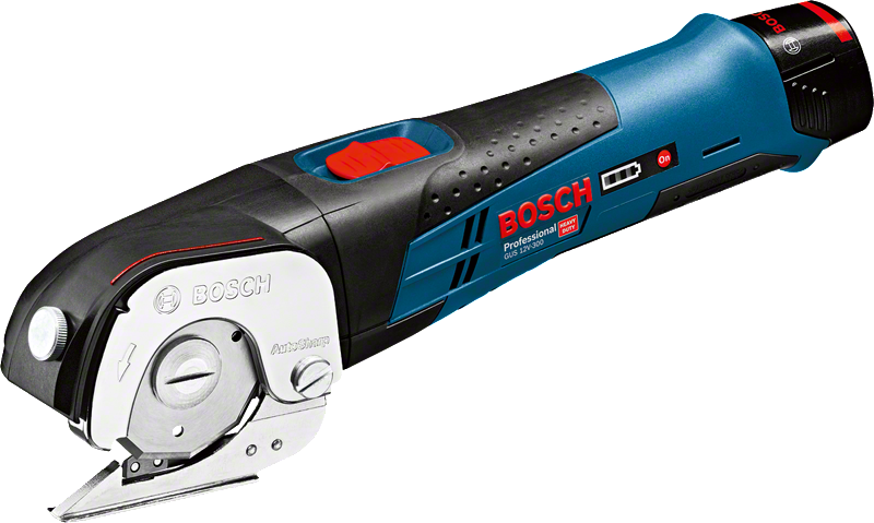 Bosch 12V-300 無線萬用剪刀，用於切割。.