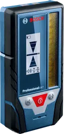 帶有顯示器和控制按鈕的BoschLR 7 雷射接收器。.