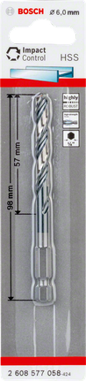 Bosch6.0 毫米 HSS 衝擊控制鑽頭.